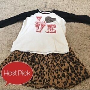 Cheetah print Love outfit size 10/12
